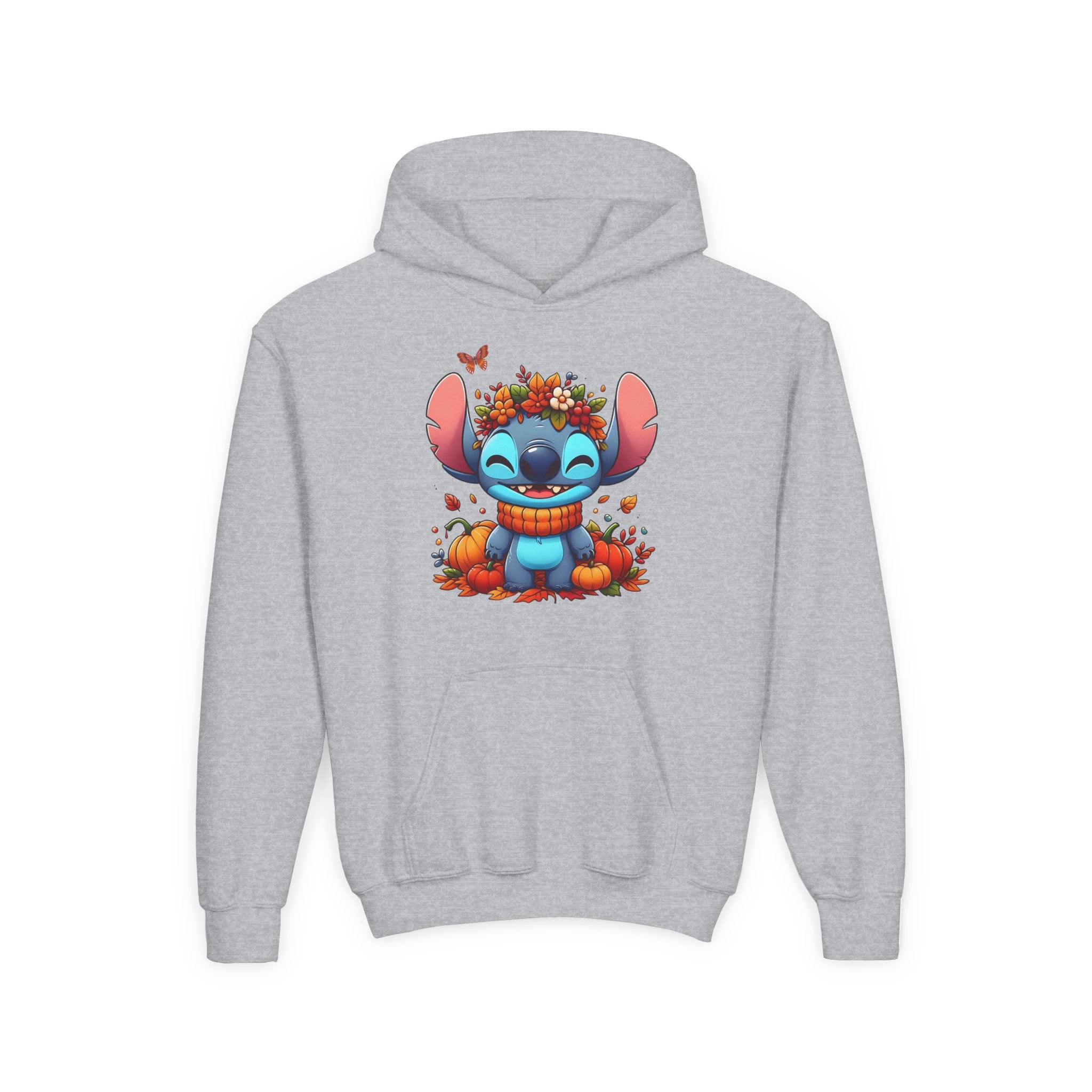 Cozy Youth Sweatshirt with Cute Floral Stitch Design, Great for Fall, Halloween, Gift for Kids, Fun and Stylish Hoodie, Comfort Wear [...]