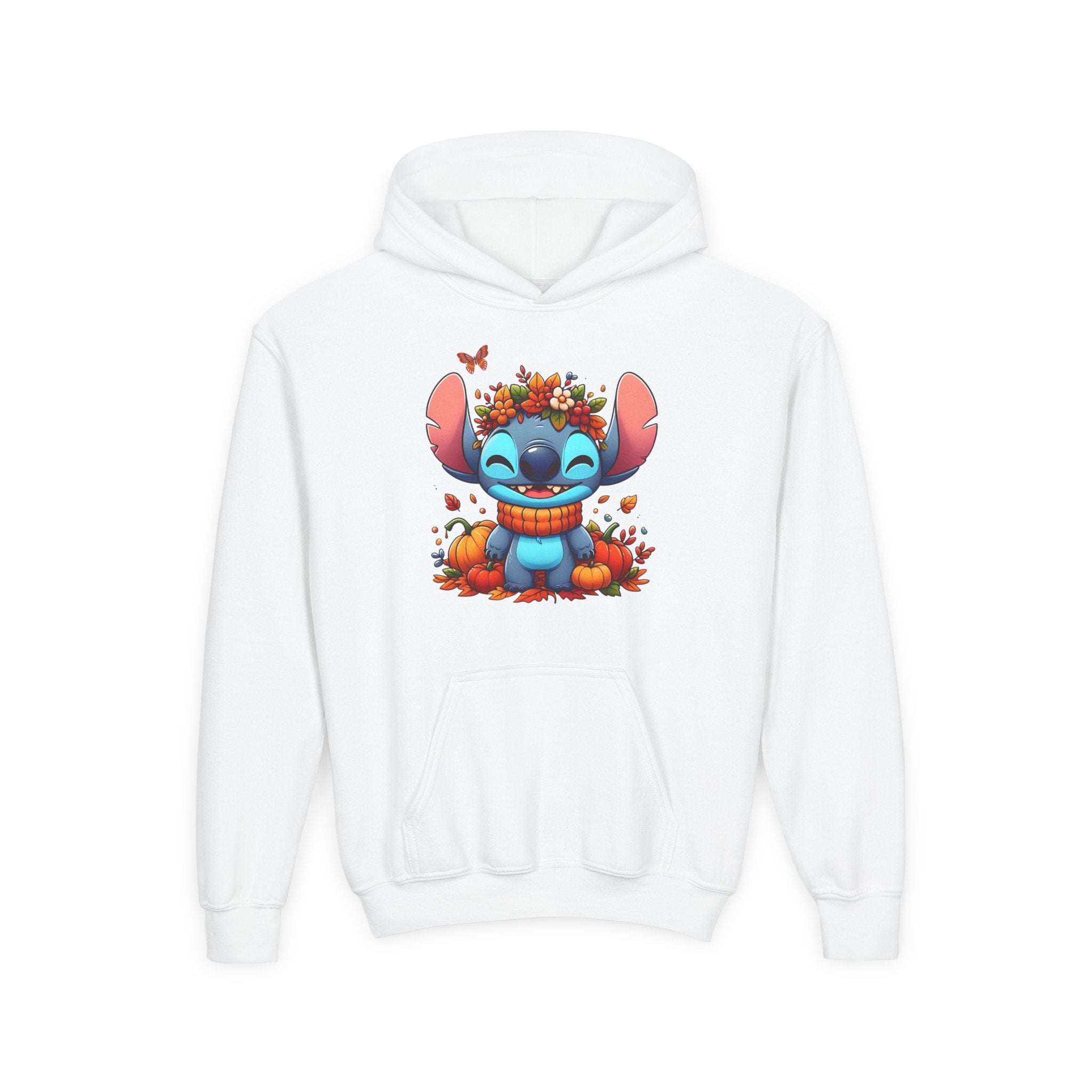 Cozy Youth Sweatshirt with Cute Floral Stitch Design, Great for Fall, Halloween, Gift for Kids, Fun and Stylish Hoodie, Comfort Wear [...]