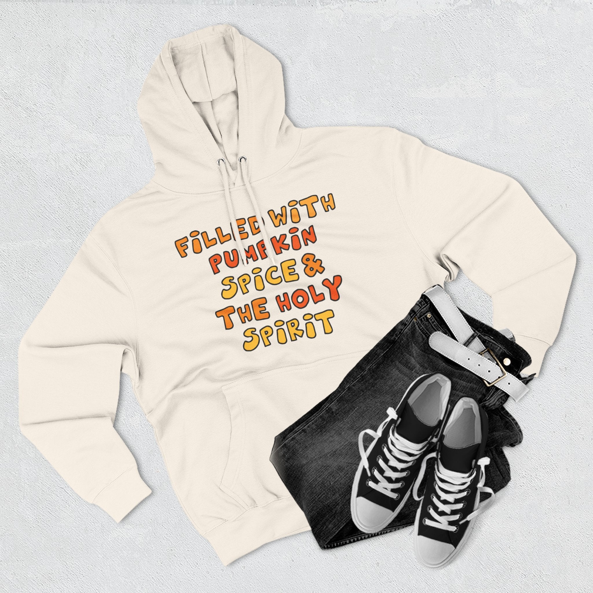 Cozy Pumpkin Spice Hoodie, Autumn Sweatshirt