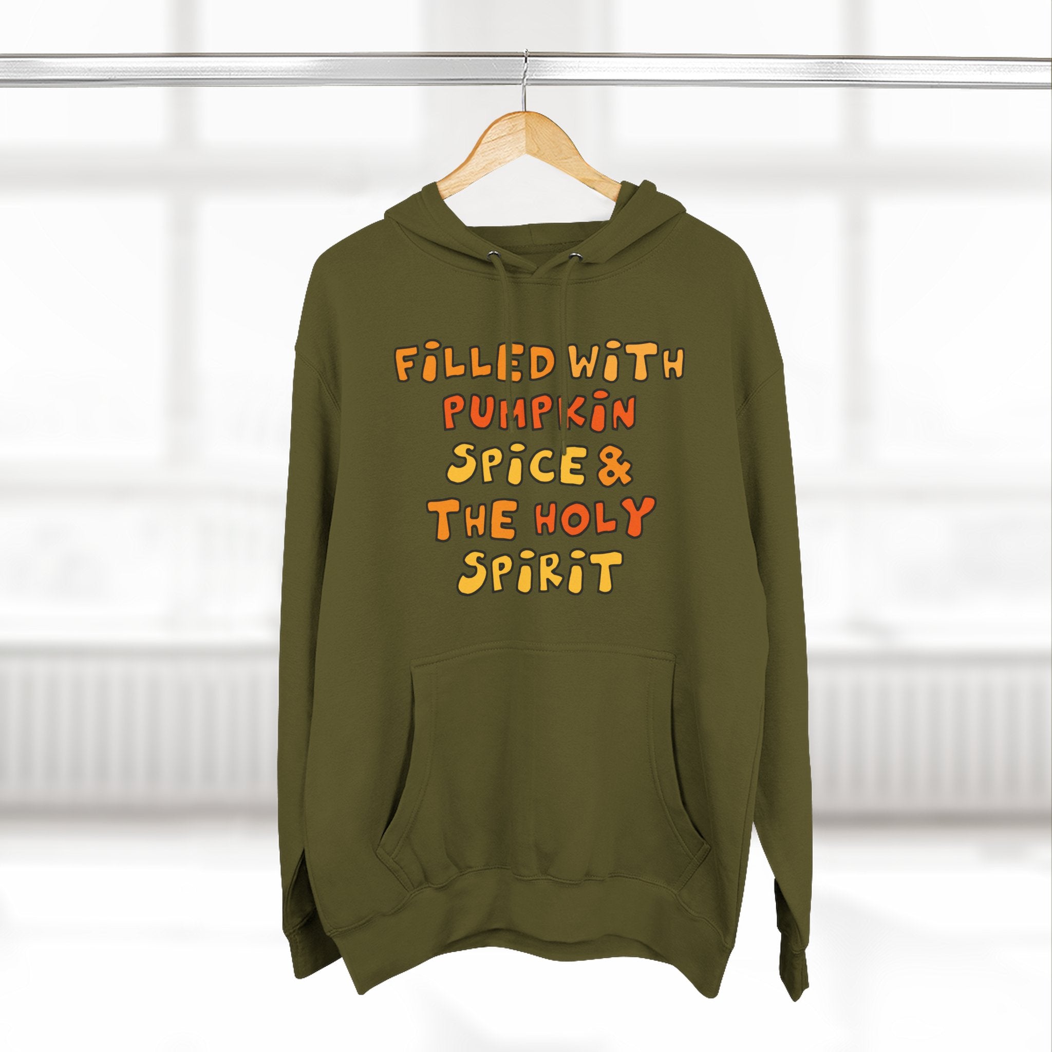Cozy Pumpkin Spice Hoodie, Autumn Sweatshirt