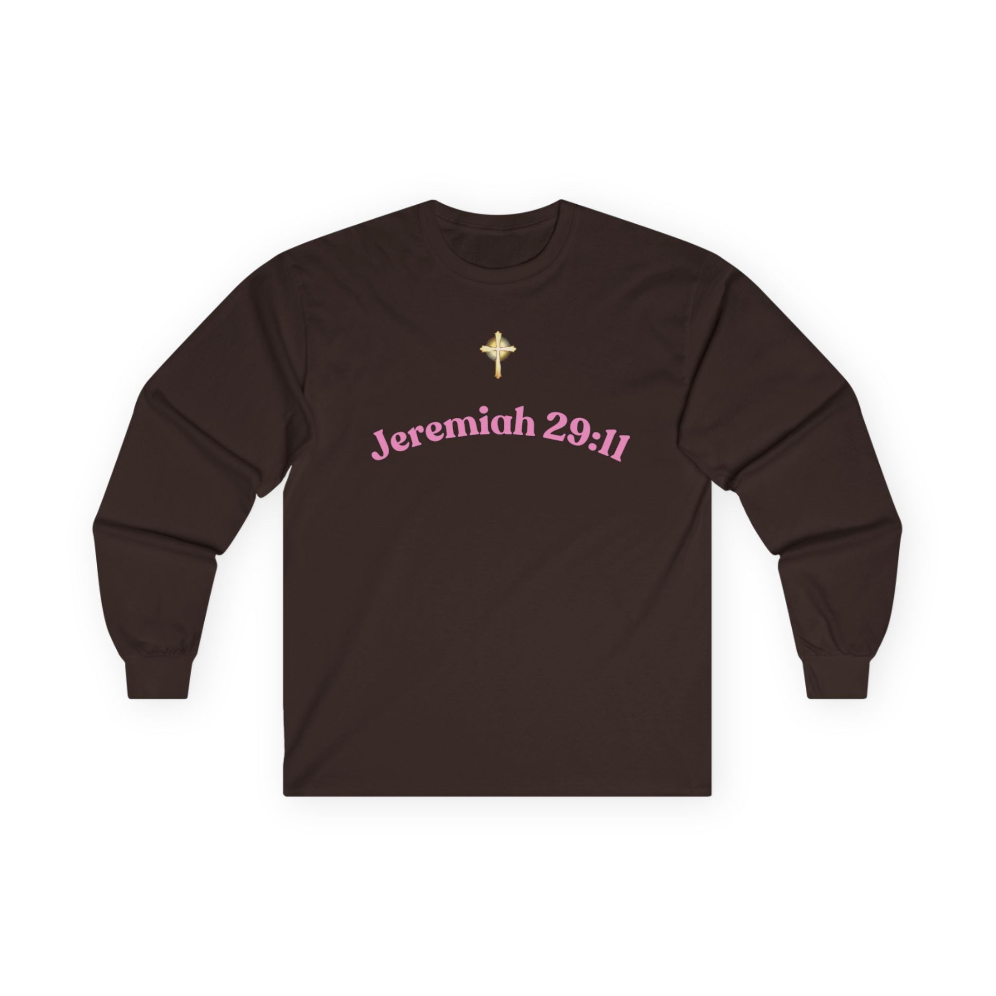Jeremiah 29:11 Inspirational Long Sleeve Tee — Faith Scripture Apparel