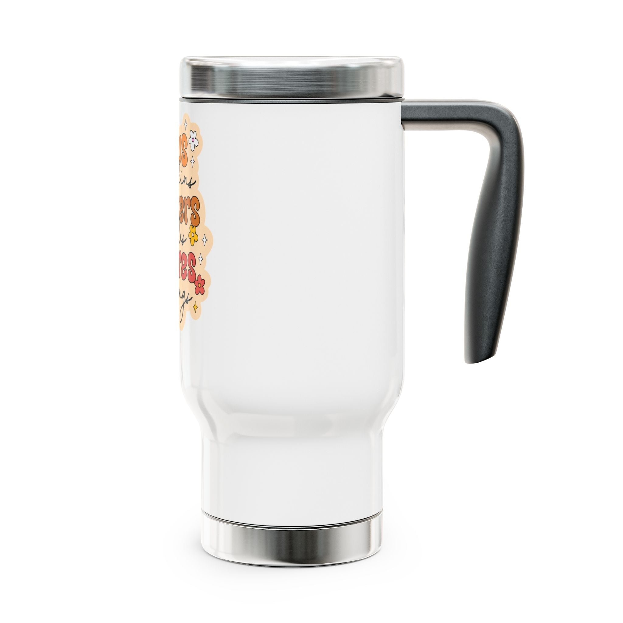 Fall-Themed Travel Mug, Pumpkin Spice Mug, Thanksgiving Travel Mug, Coffee Mug with Handle, Jesus Pumpkin Blessings Mug