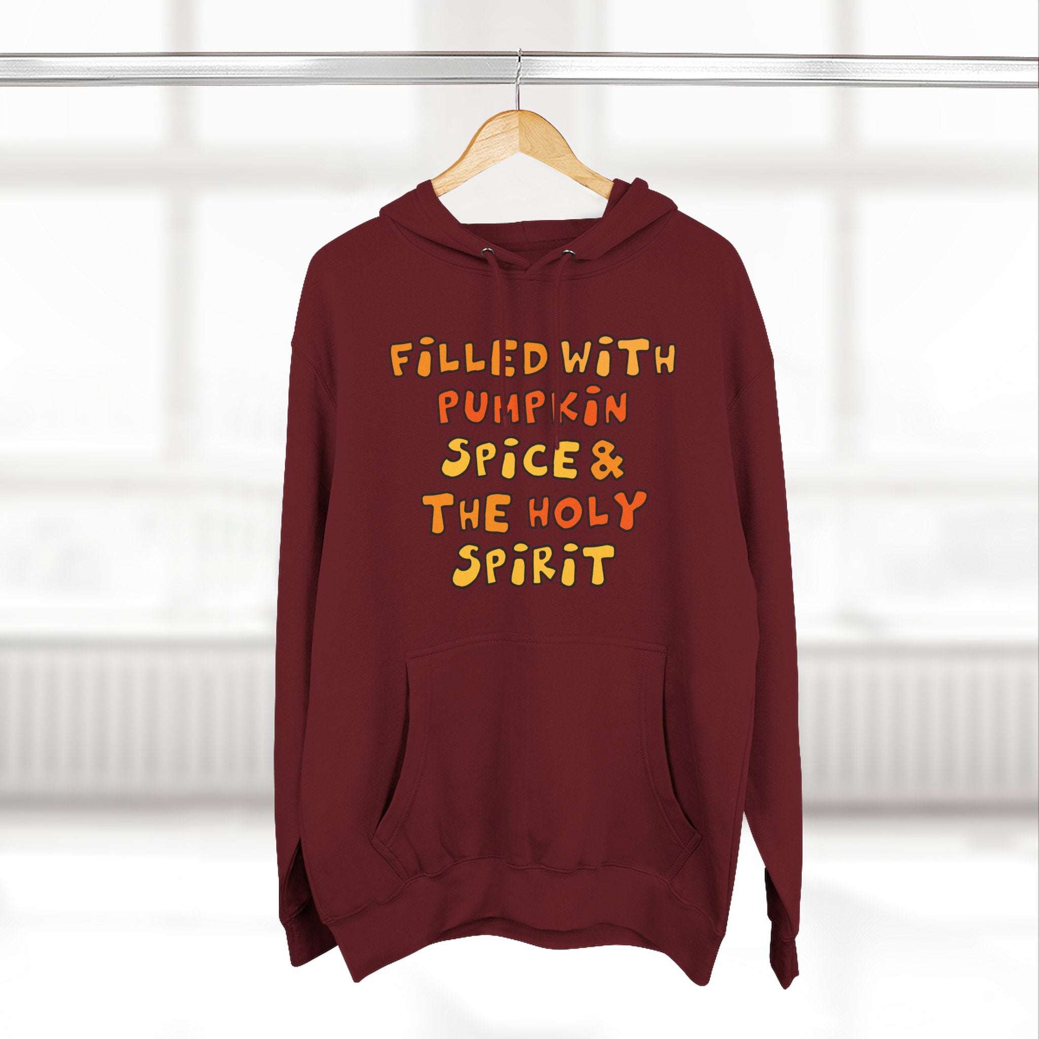 Cozy Pumpkin Spice Hoodie, Autumn Sweatshirt