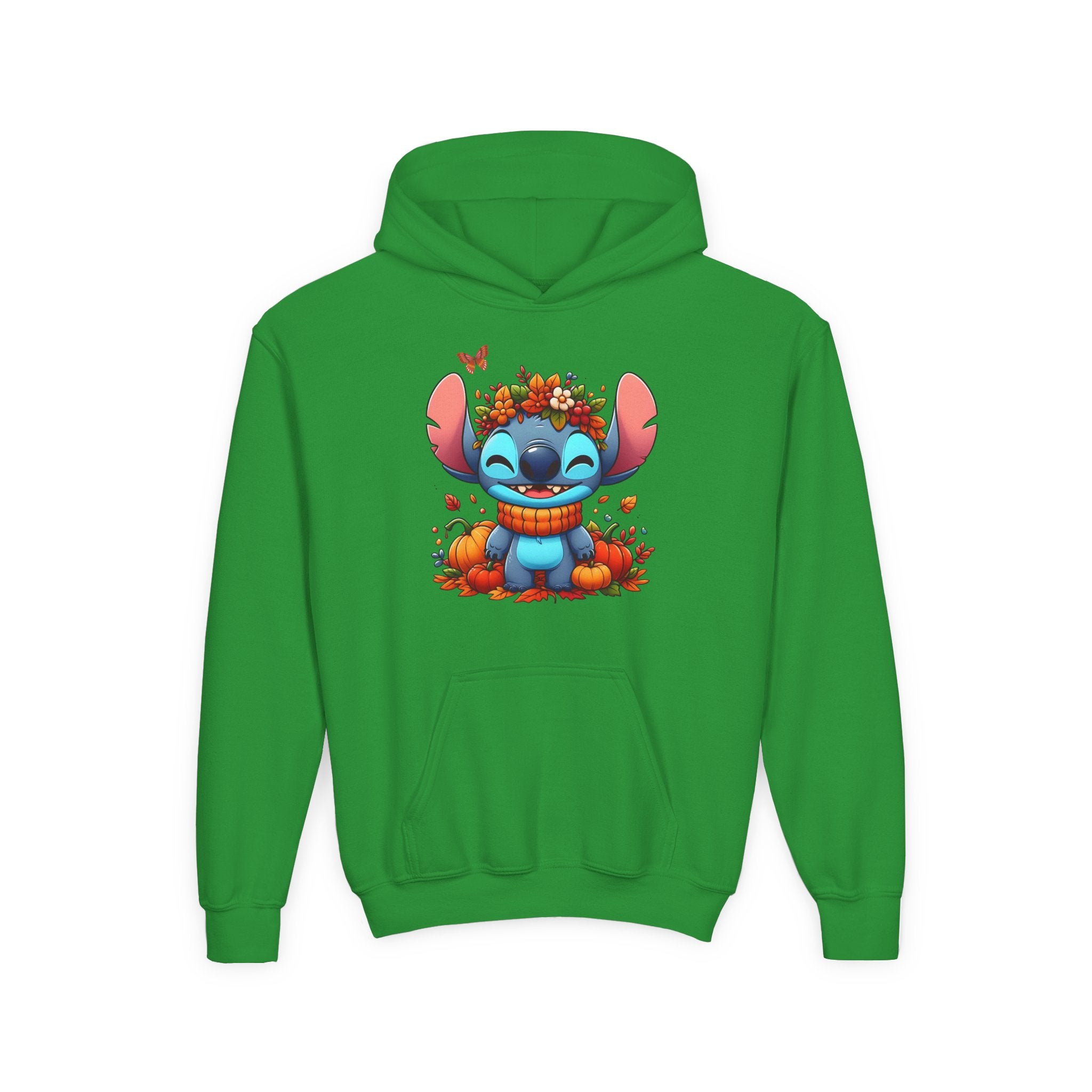 Cozy Youth Sweatshirt with Cute Floral Stitch Design, Great for Fall, Halloween, Gift for Kids, Fun and Stylish Hoodie, Comfort Wear [...]