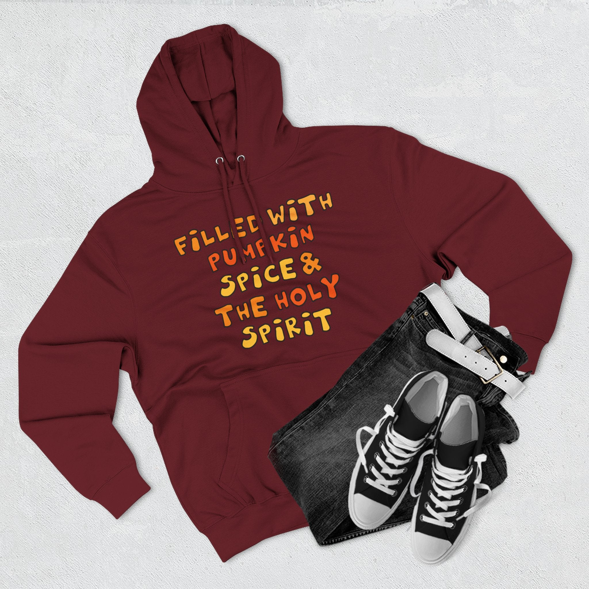 Cozy Pumpkin Spice Hoodie, Autumn Sweatshirt
