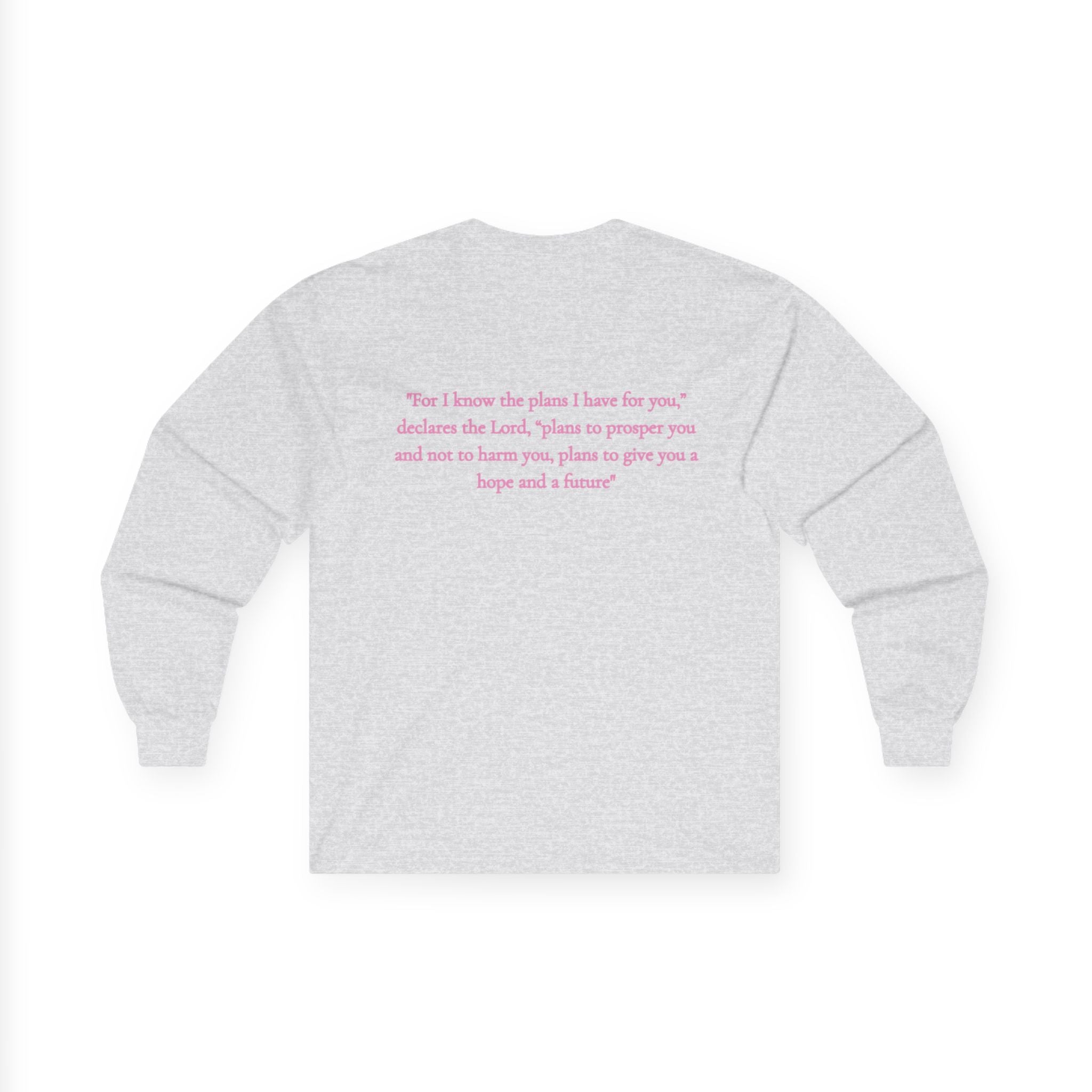 Jeremiah 29:11 Inspirational Long Sleeve Tee — Faith Scripture Apparel