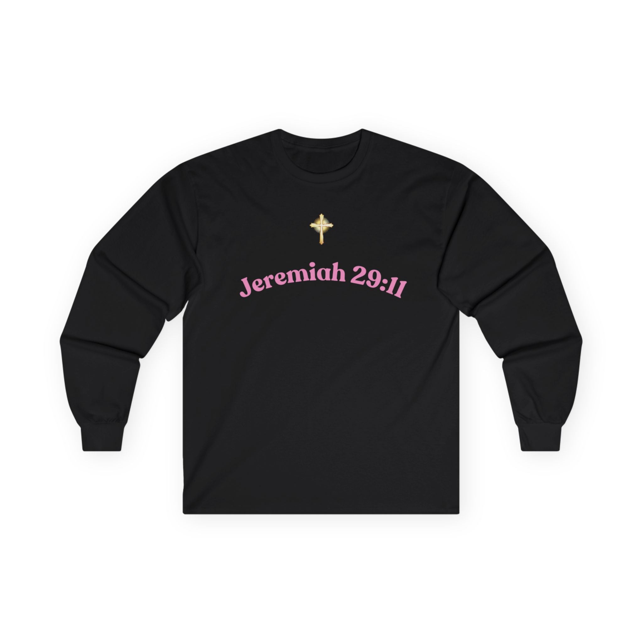 Jeremiah 29:11 Inspirational Long Sleeve Tee — Faith Scripture Apparel