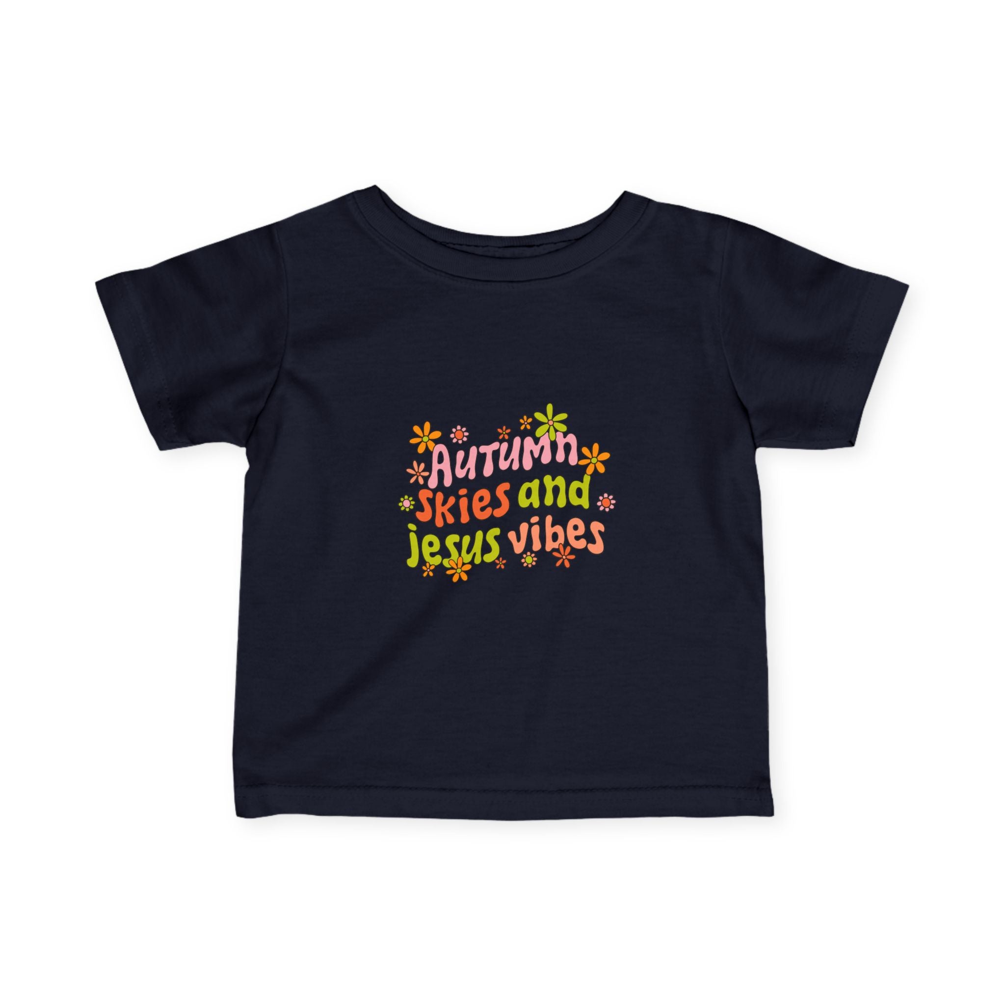 Autumn Vibes Infant Tee, Baby Shirt, Cute Fall Outfit, Toddler Clothing, Baby Shower Gift, Seasonal Baby Apparel
