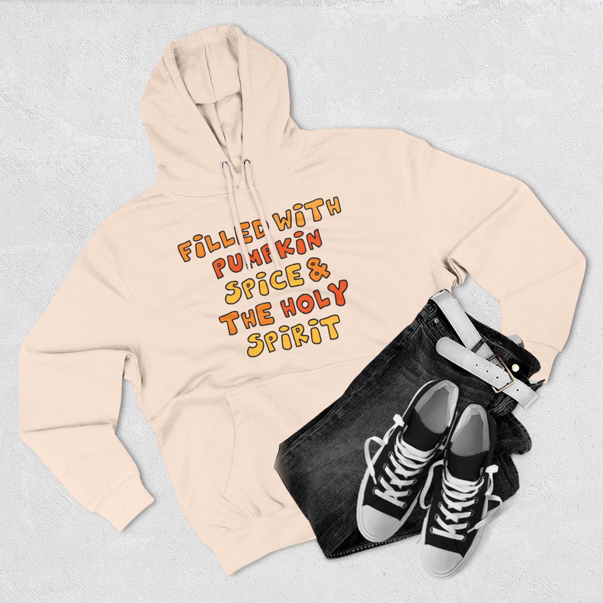 Cozy Pumpkin Spice Hoodie, Autumn Sweatshirt