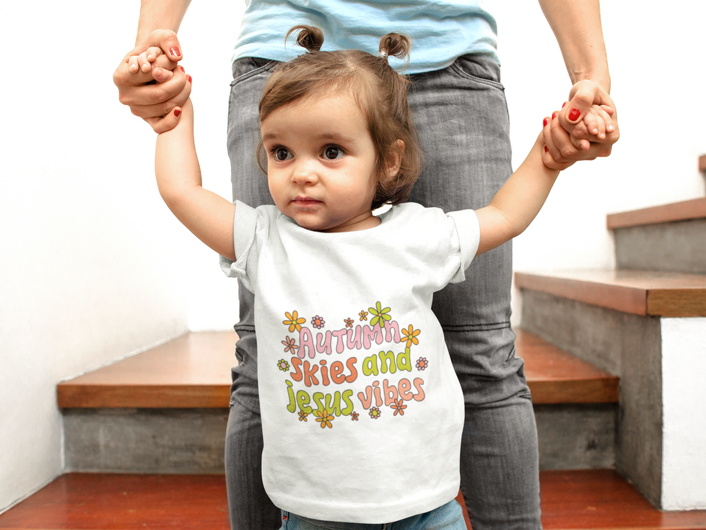 Autumn Vibes Infant Tee, Baby Shirt, Cute Fall Outfit, Toddler Clothing, Baby Shower Gift, Seasonal Baby Apparel