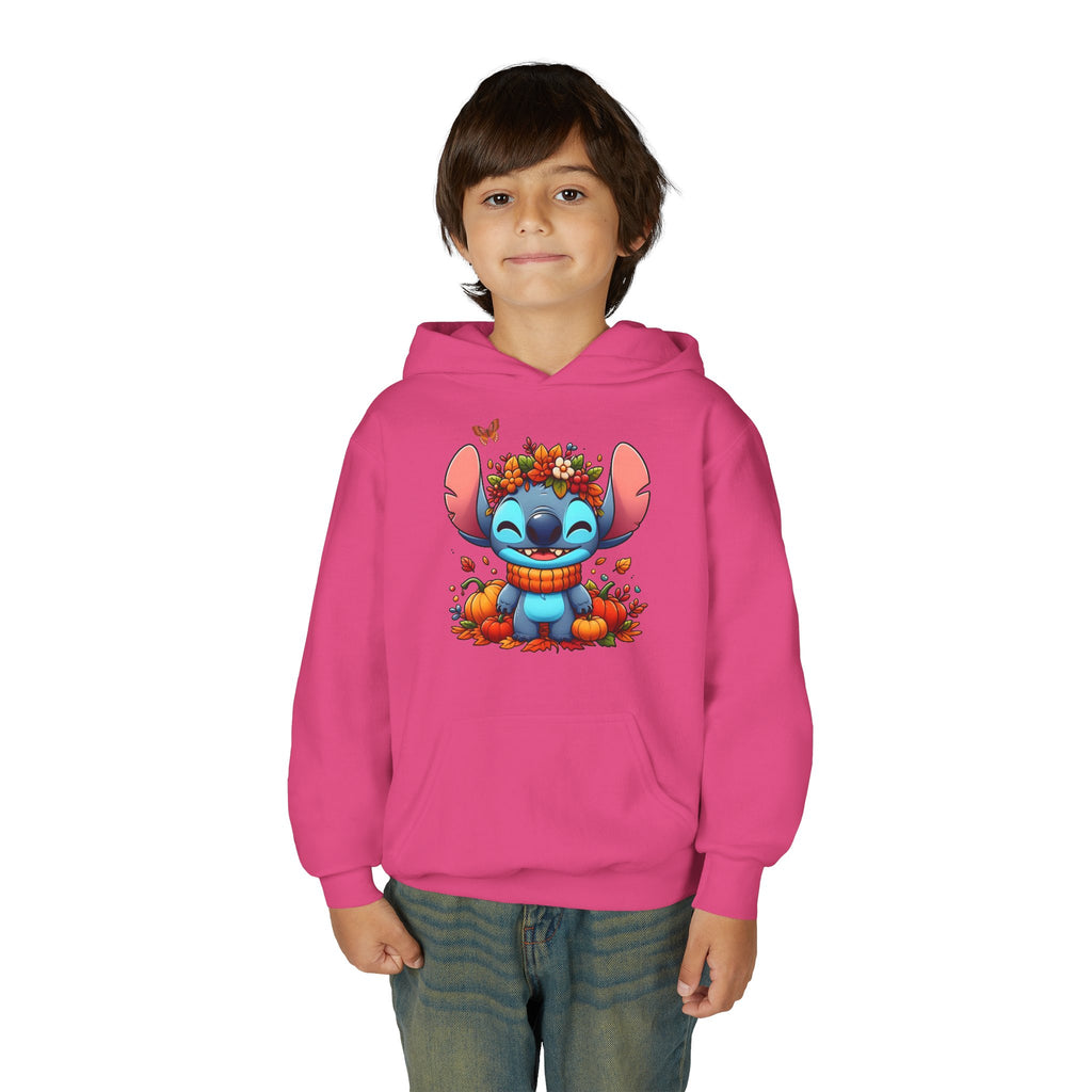 Cozy Youth Sweatshirt with Cute Floral Stitch Design, Great for Fall, Halloween, Gift for Kids, Fun and Stylish Hoodie, Comfort Wear [...]