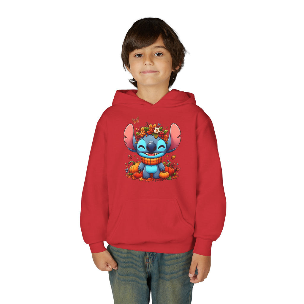 Cozy Youth Sweatshirt with Cute Floral Stitch Design, Great for Fall, Halloween, Gift for Kids, Fun and Stylish Hoodie, Comfort Wear [...]