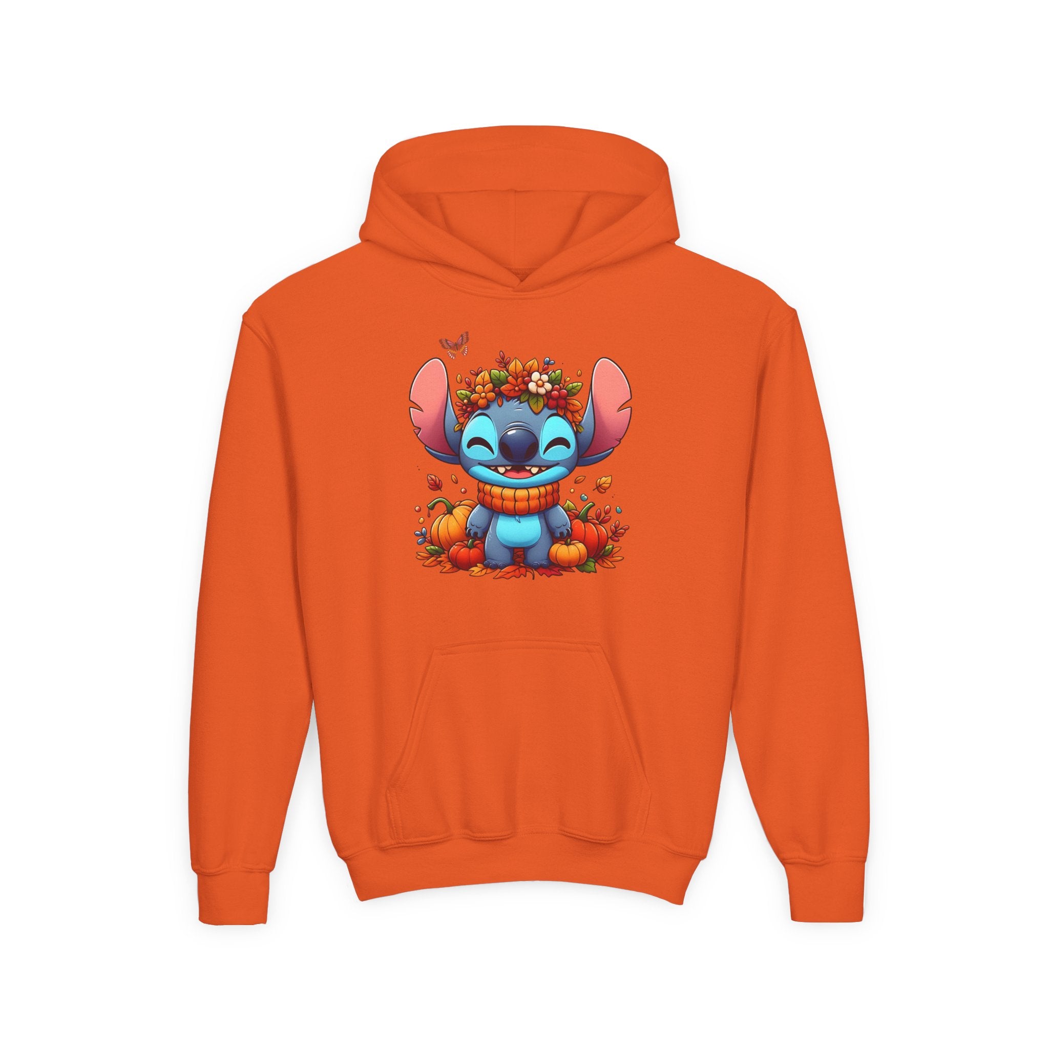 Cozy Youth Sweatshirt with Cute Floral Stitch Design, Great for Fall, Halloween, Gift for Kids, Fun and Stylish Hoodie, Comfort Wear [...]