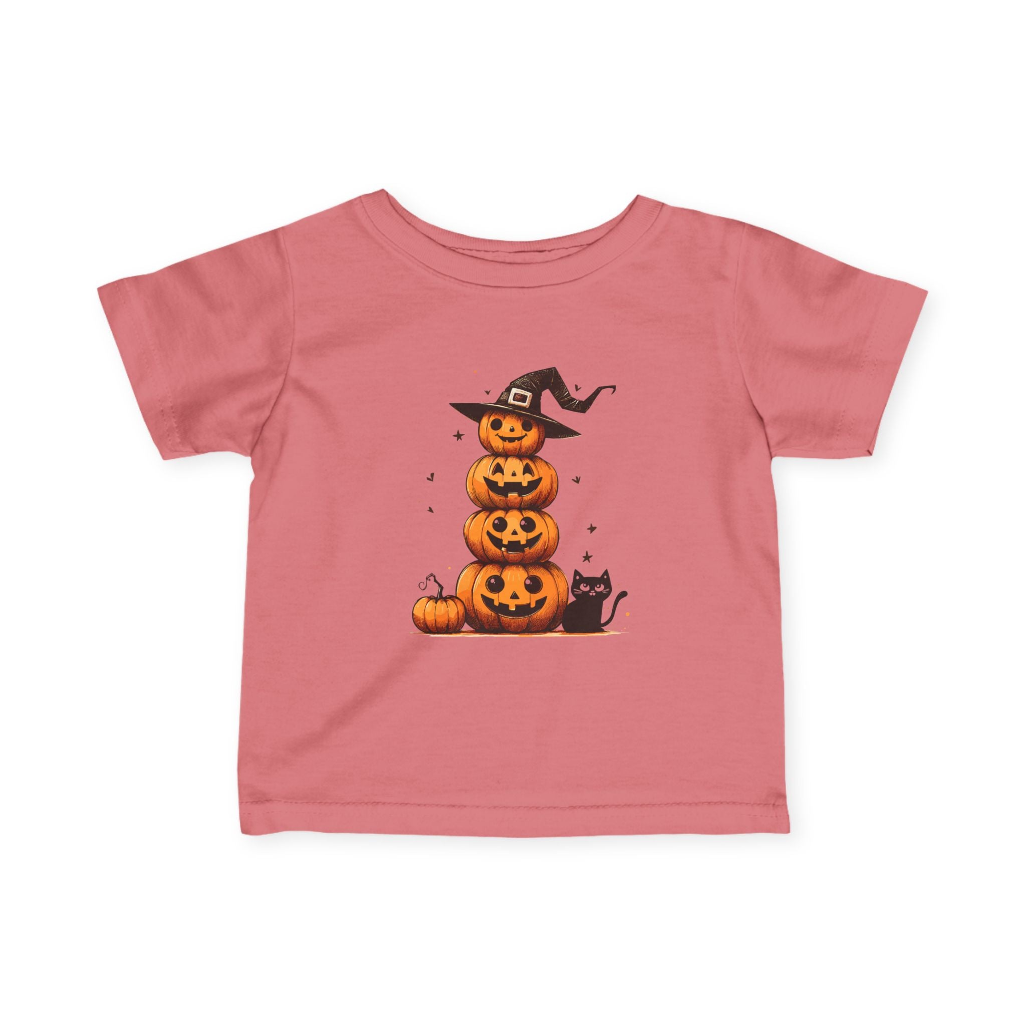 Halloween Pumpkin Infant Tee, Cute Baby Shirt, Toddler Halloween Outfit, Fall Apparel, Baby Costume Tee