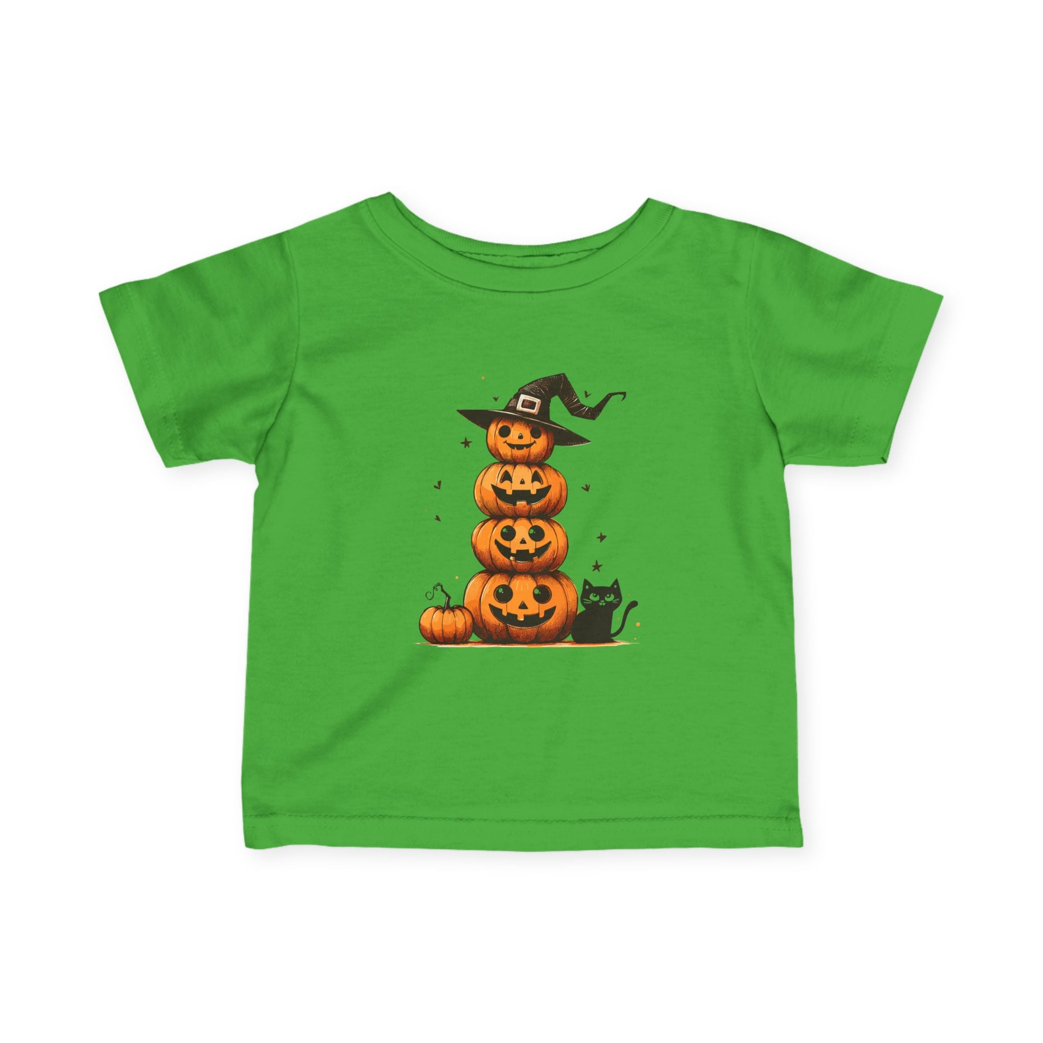Halloween Pumpkin Infant Tee, Cute Baby Shirt, Toddler Halloween Outfit, Fall Apparel, Baby Costume Tee