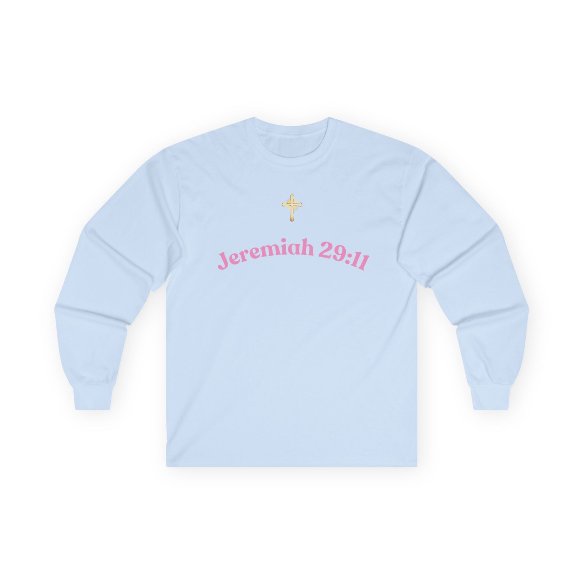 Jeremiah 29:11 Inspirational Long Sleeve Tee — Faith Scripture Apparel