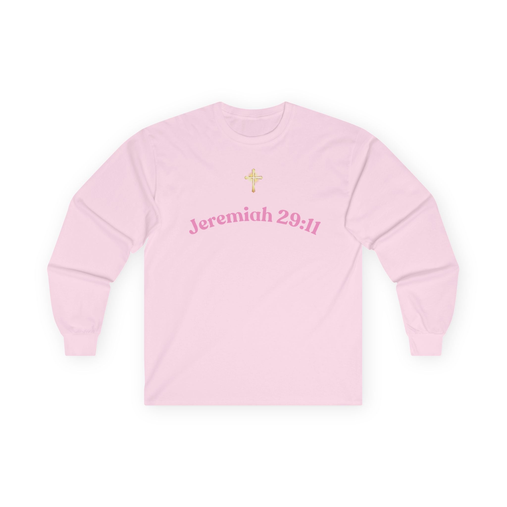 Jeremiah 29:11 Inspirational Long Sleeve Tee — Faith Scripture Apparel