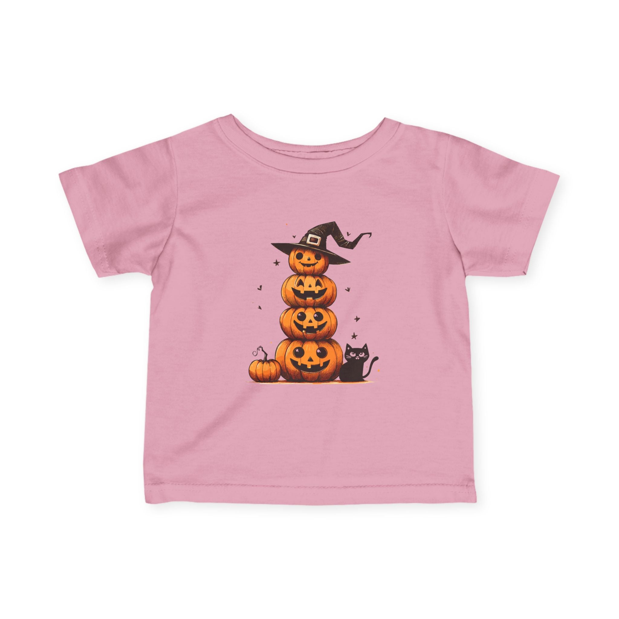Halloween Pumpkin Infant Tee, Cute Baby Shirt, Toddler Halloween Outfit, Fall Apparel, Baby Costume Tee