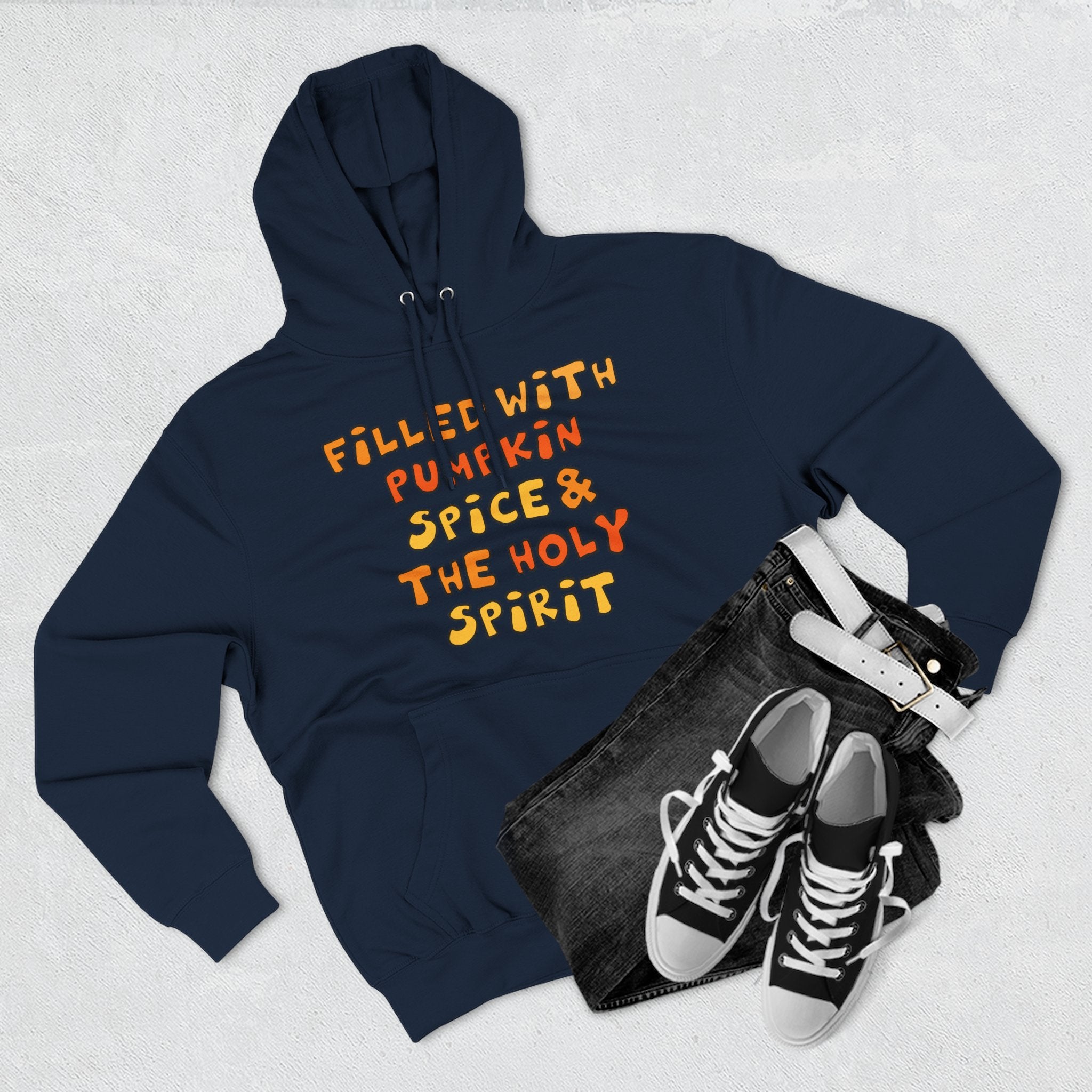 Cozy Pumpkin Spice Hoodie, Autumn Sweatshirt