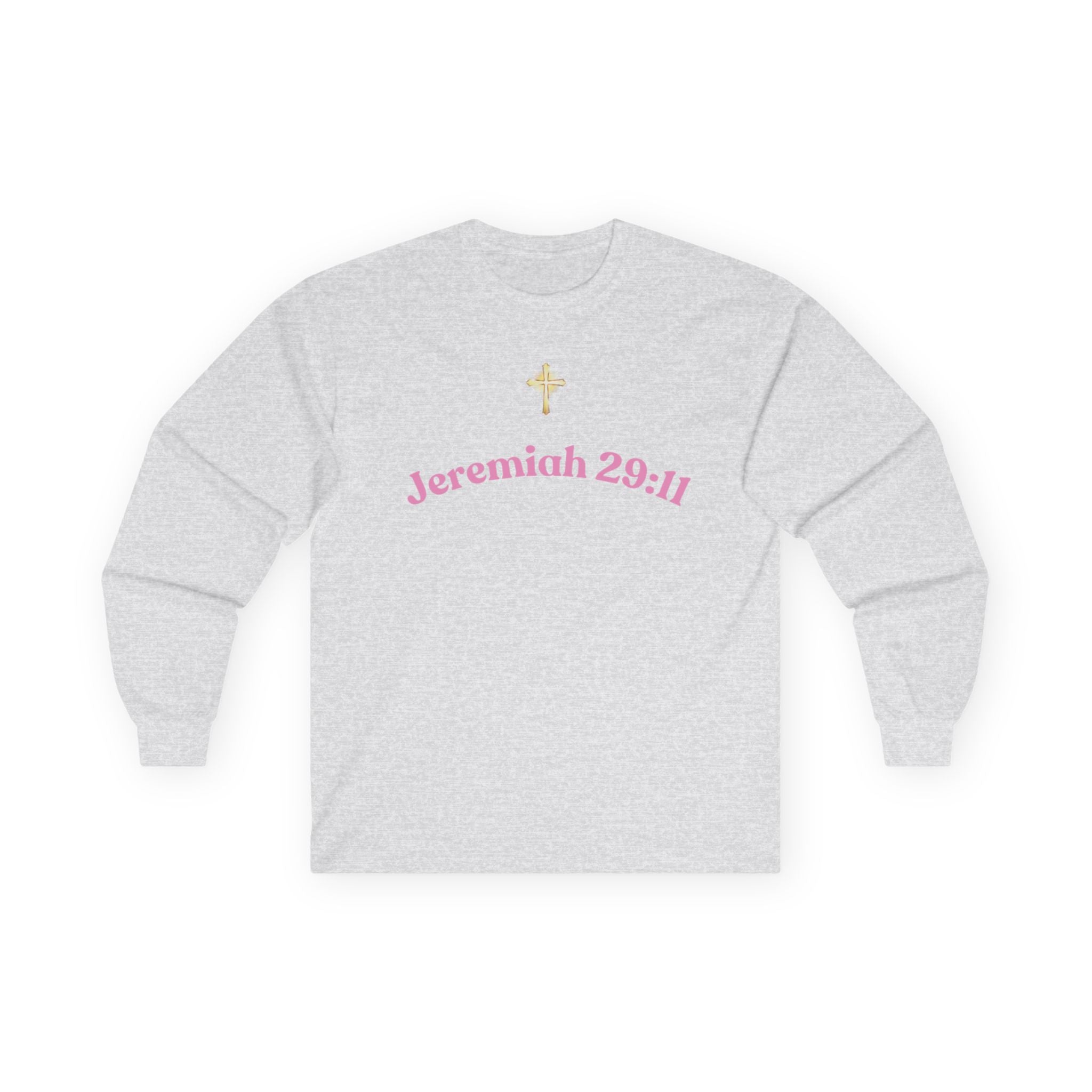 Jeremiah 29:11 Inspirational Long Sleeve Tee — Faith Scripture Apparel