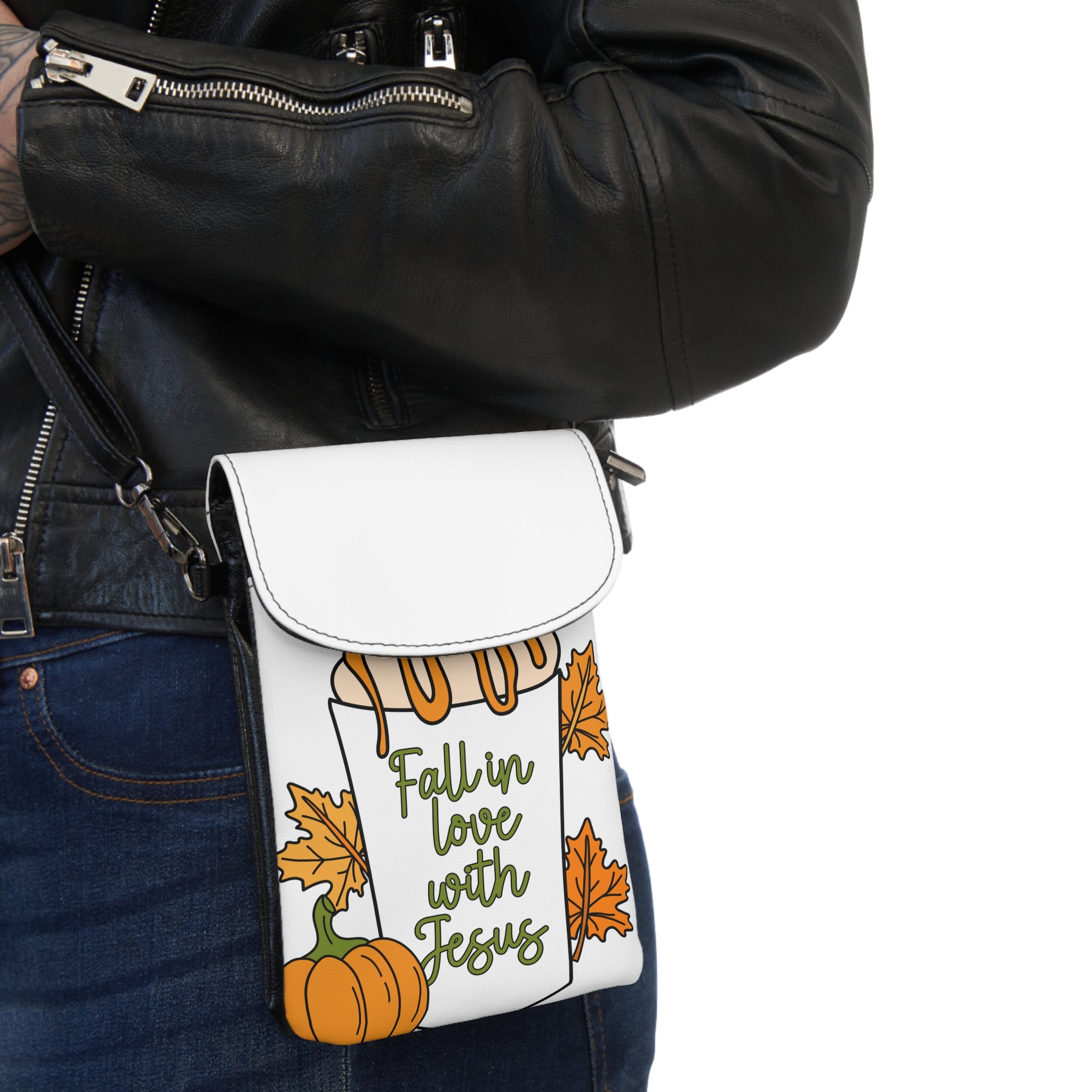 Fall-Inspired Small Cell Phone Wallet | Functional Accessory, Stylish Bag, Gifts for Her, Everyday Use, Autumn Fashion