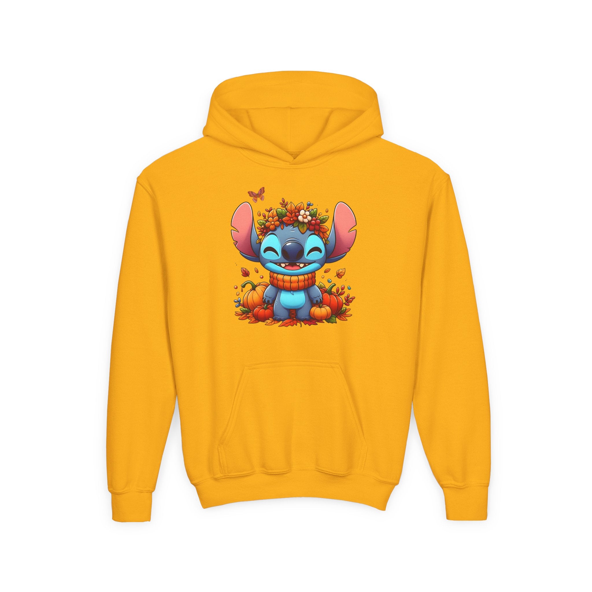 Cozy Youth Sweatshirt with Cute Floral Stitch Design, Great for Fall, Halloween, Gift for Kids, Fun and Stylish Hoodie, Comfort Wear [...]