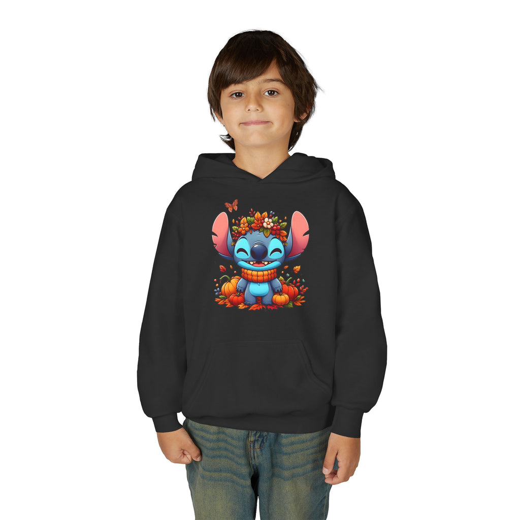 Cozy Youth Sweatshirt with Cute Floral Stitch Design, Great for Fall, Halloween, Gift for Kids, Fun and Stylish Hoodie, Comfort Wear [...]