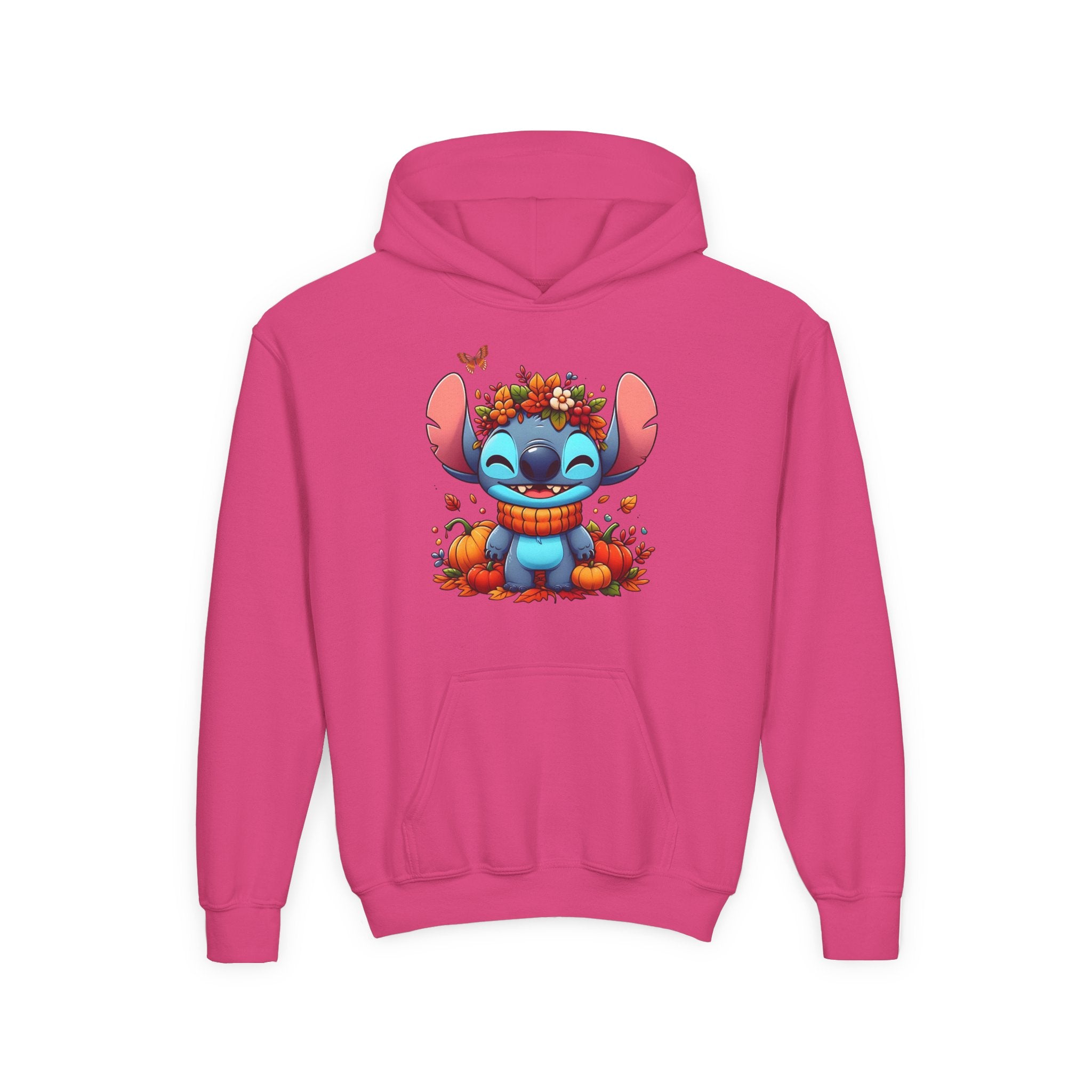 Cozy Youth Sweatshirt with Cute Floral Stitch Design, Great for Fall, Halloween, Gift for Kids, Fun and Stylish Hoodie, Comfort Wear [...]