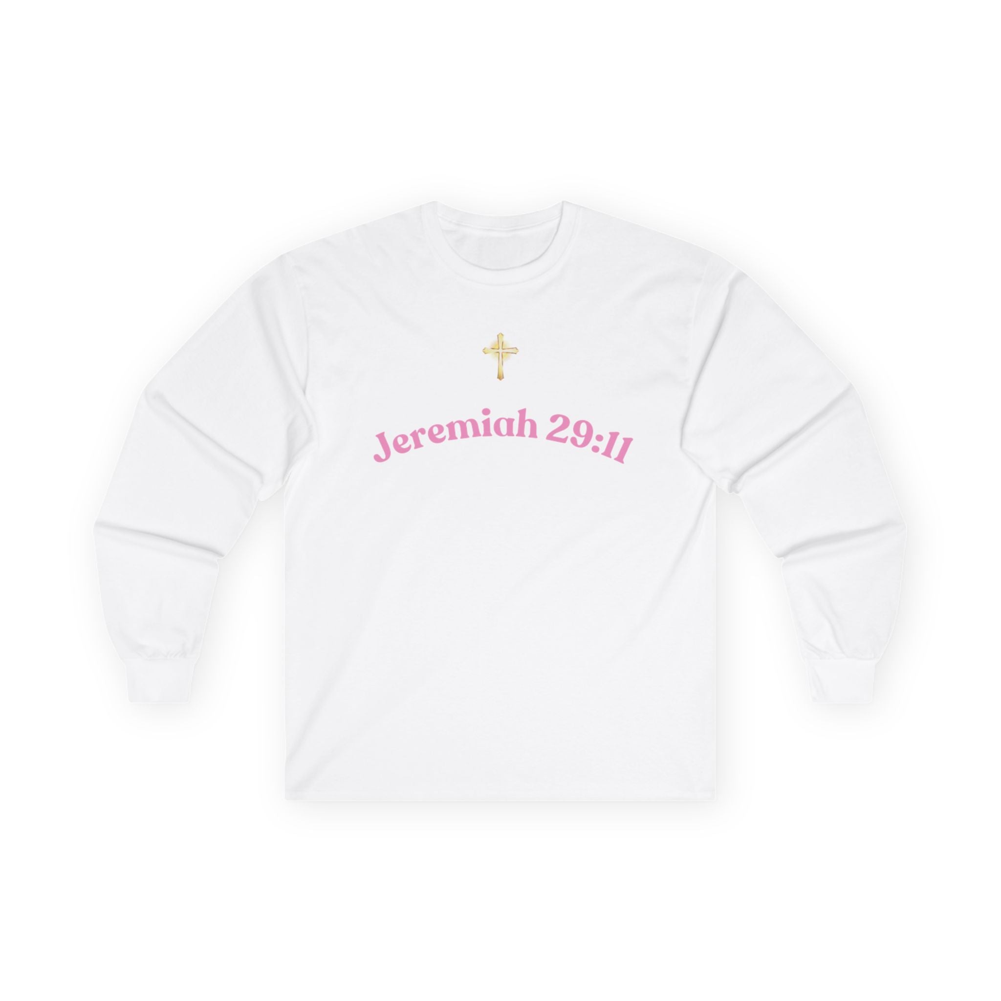 Jeremiah 29:11 Inspirational Long Sleeve Tee — Faith Scripture Apparel
