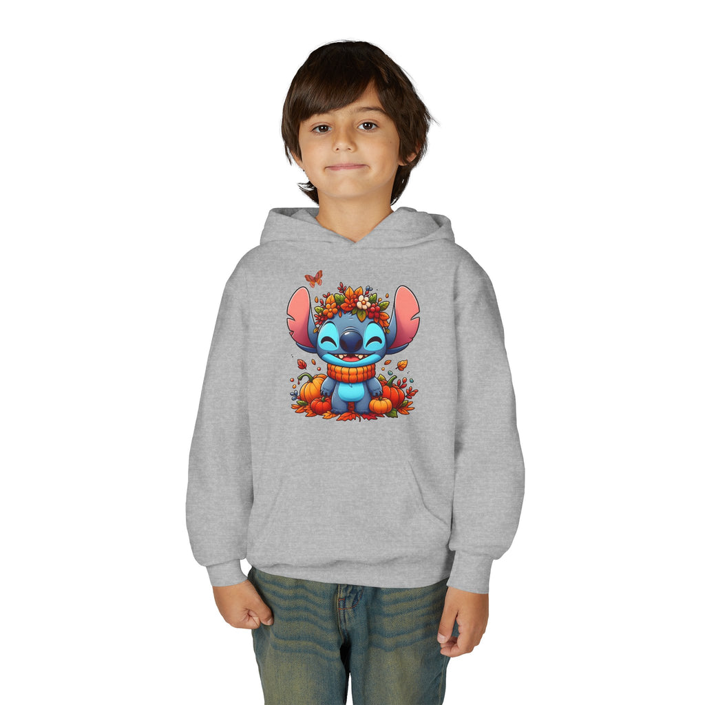 Cozy Youth Sweatshirt with Cute Floral Stitch Design, Great for Fall, Halloween, Gift for Kids, Fun and Stylish Hoodie, Comfort Wear [...]