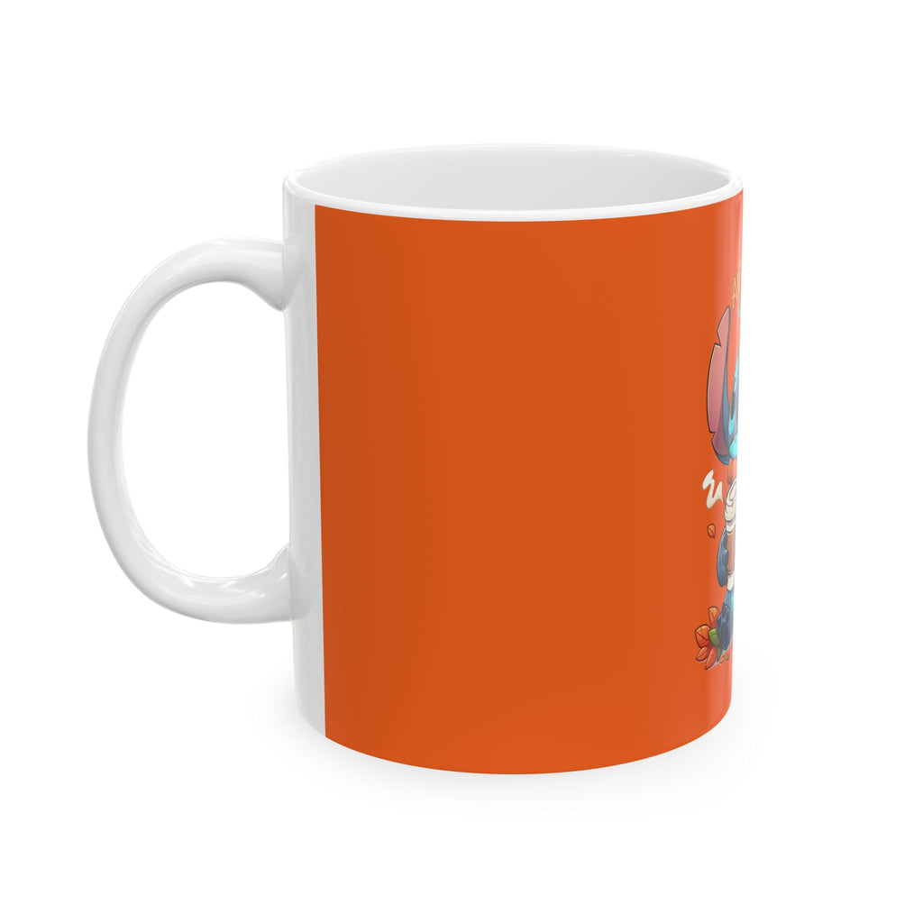 Cute Autumn Vibes Ceramic Mug, Perfect for Coffee Lovers, Gifts for Friends, Seasonal Decor, Cozy Beverage Mug, Fun Fall Cup