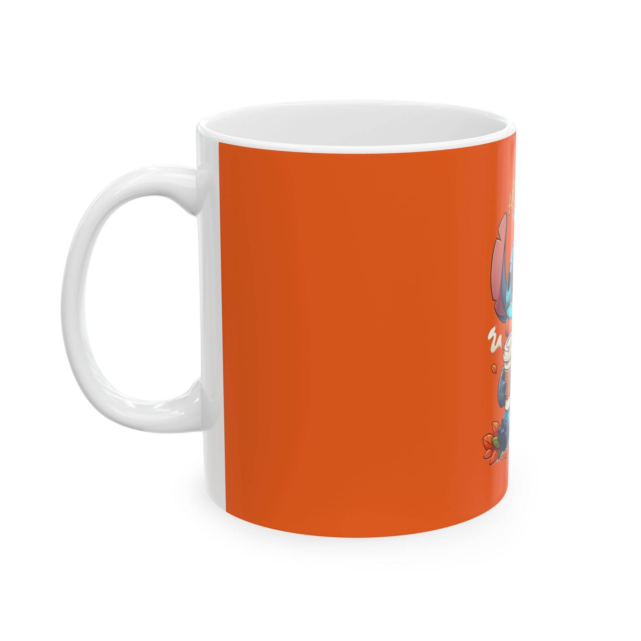 Cute Autumn Vibes Ceramic Mug, Perfect for Coffee Lovers, Gifts for Friends, Seasonal Decor, Cozy Beverage Mug, Fun Fall Cup